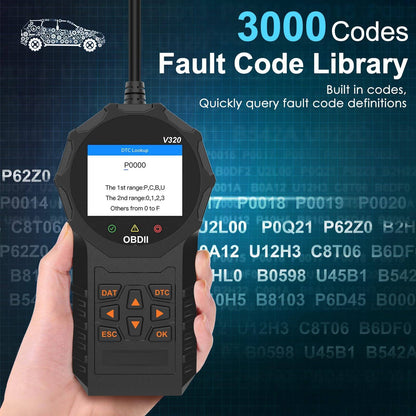 Automotive OBD2 Scanner OBD Code Reader Car Check Engine Fault Diagnostic Tool - SAVE $37
