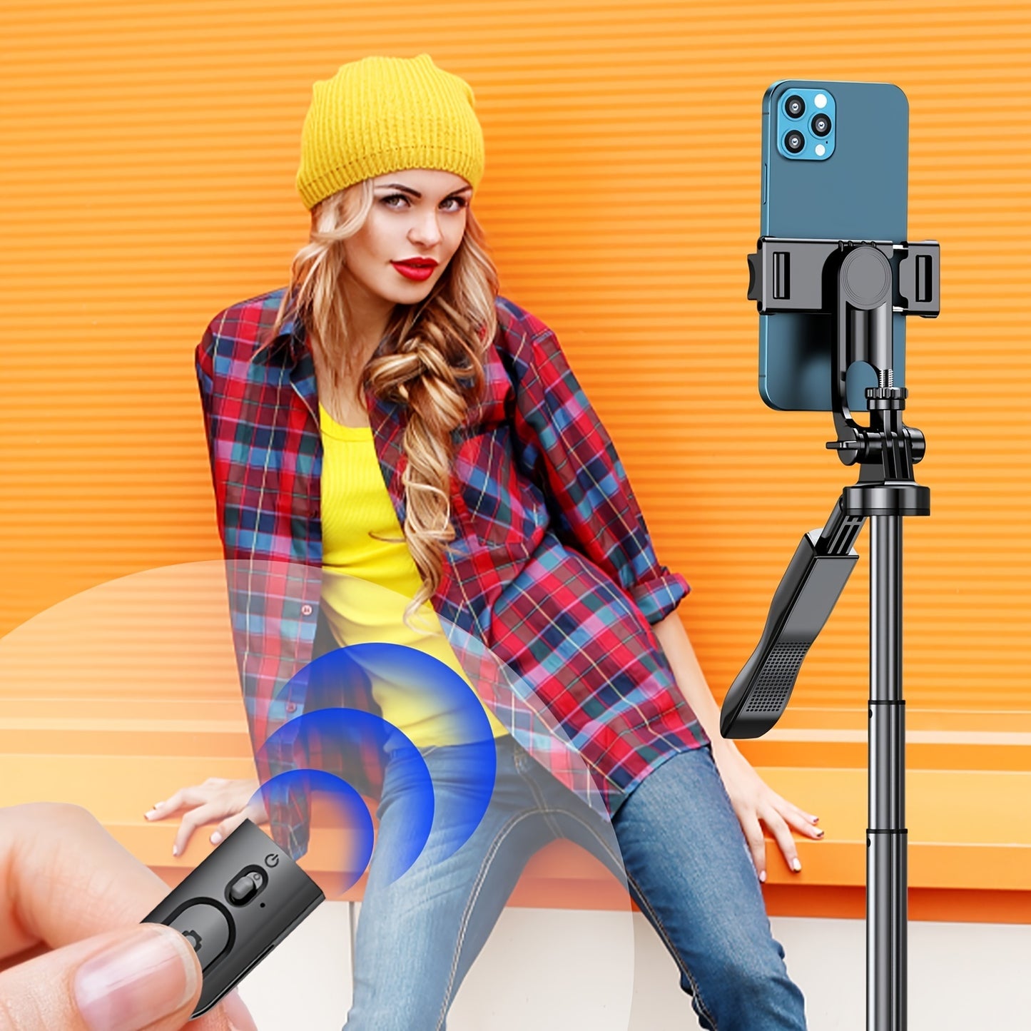 All-in-One 61" Selfie Stick Tripod with Wireless Remote – For iPhone & Android - SAVE $171