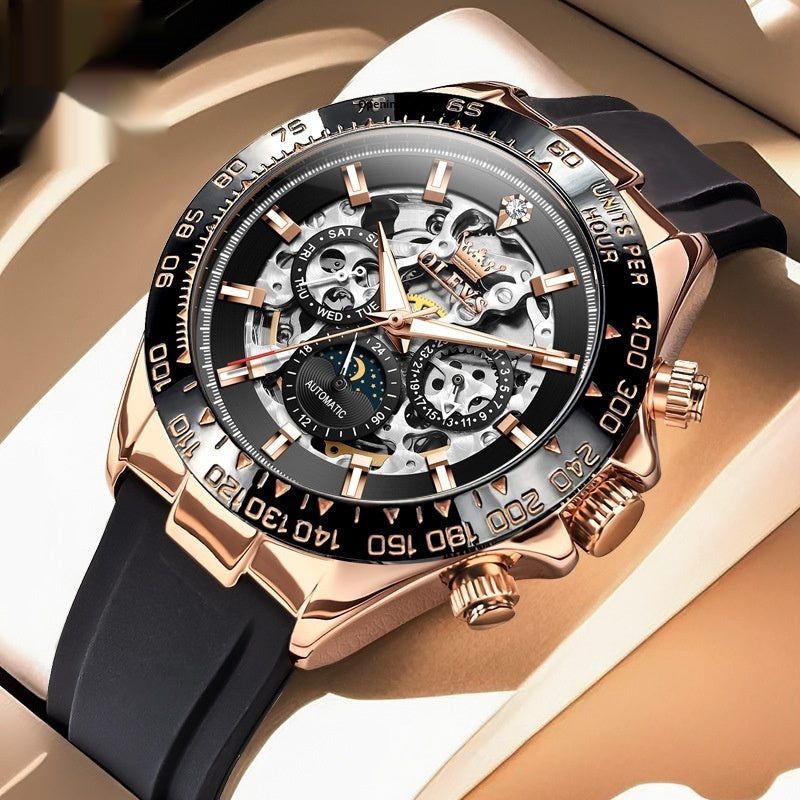 Automatic Mechanical Men’s Watch – Luxury Multi-Function Design | Save 10% Today!”