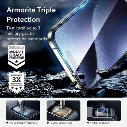 “Matte Glass Screen Protector 2-Pack for iPhone 14/15 – Anti-Glare & Shatterproof”